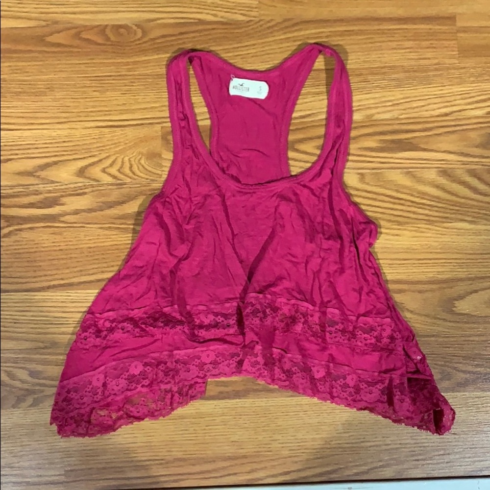 Hollister Crop cranberry tank